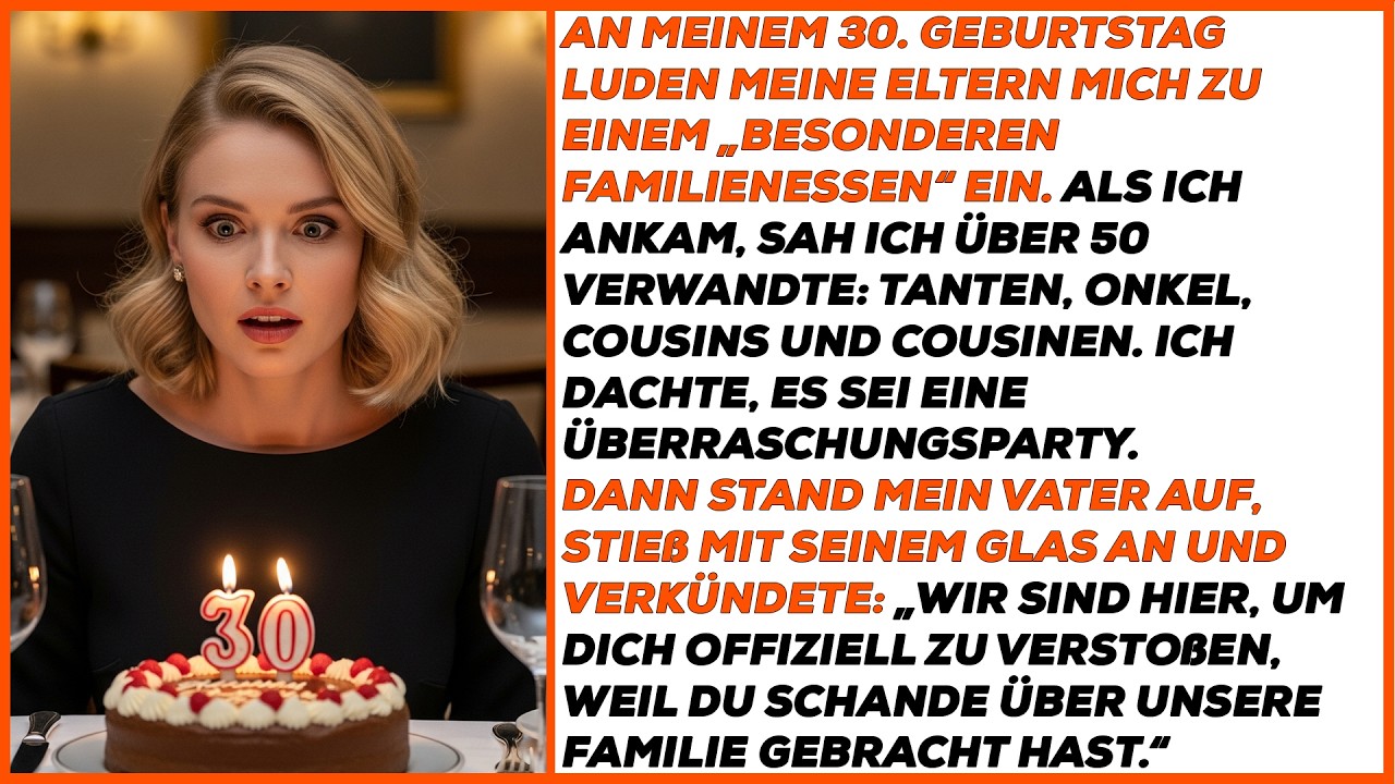 „Wir sind hier, um dich zu verstoßen“ – Das verkündeten meine Eltern an meinem 30. Geburtstag.