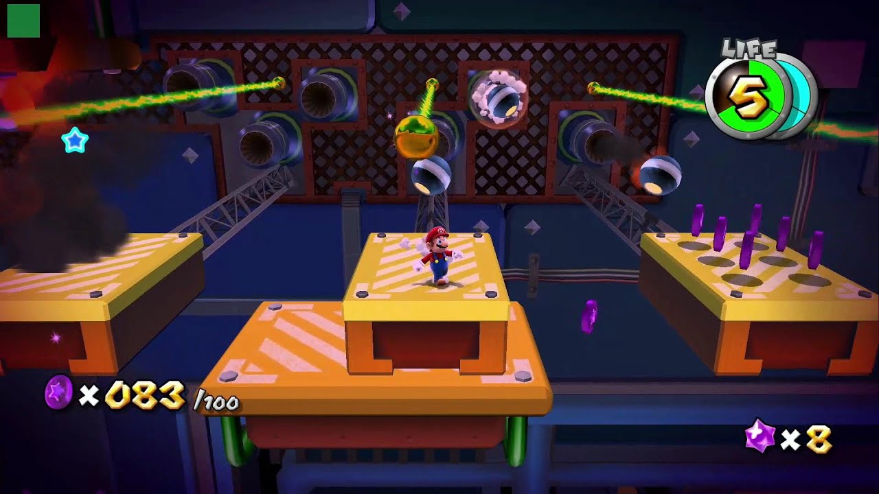 【キャノンフリートギャラクシー】宇宙船団の パープルコイン 攻略【スイッチ版 スーパーマリオギャラクシー スーパーマリオ 3Dコレクション】