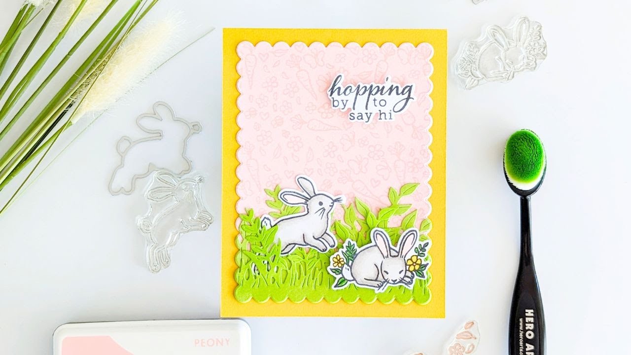Using Small Stamps to Create a Unique Background