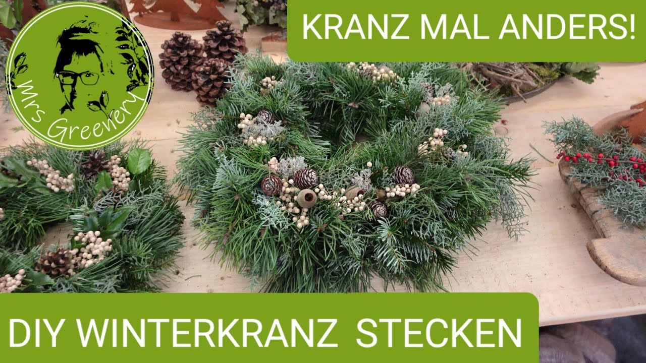 DIY Winterkranz OHNE binden! EINFACH STECKEN!