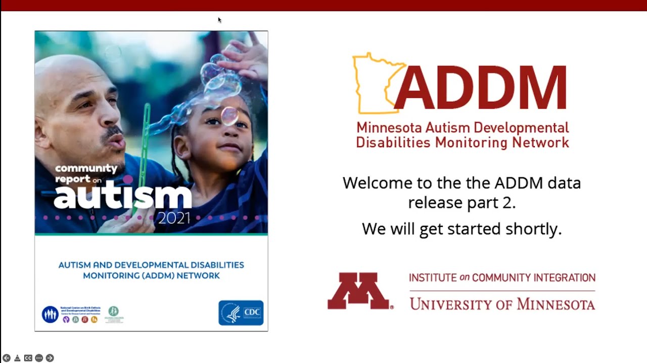 Data Release Part 2: Minnesota Autism Developmental Disabilities Monitoring Network