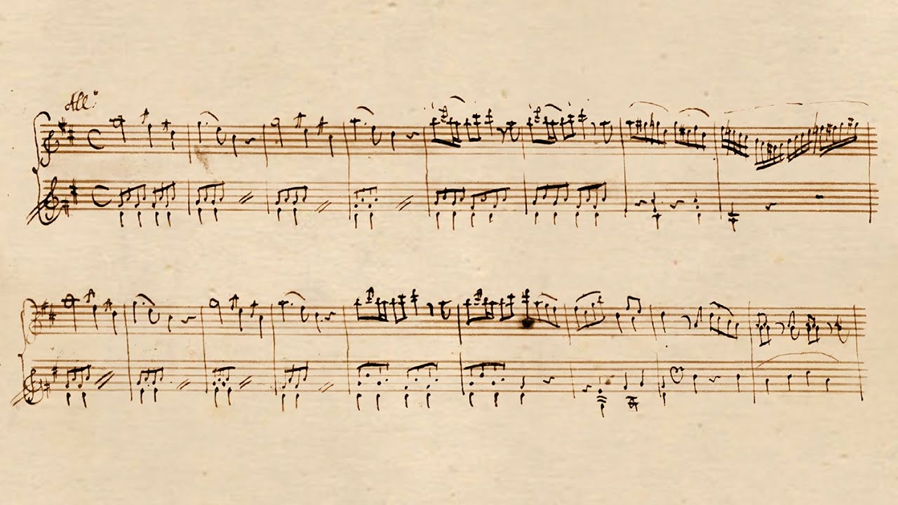 Mozart Rondo K.485 with Autograph Manuscript - P. Barton, piano