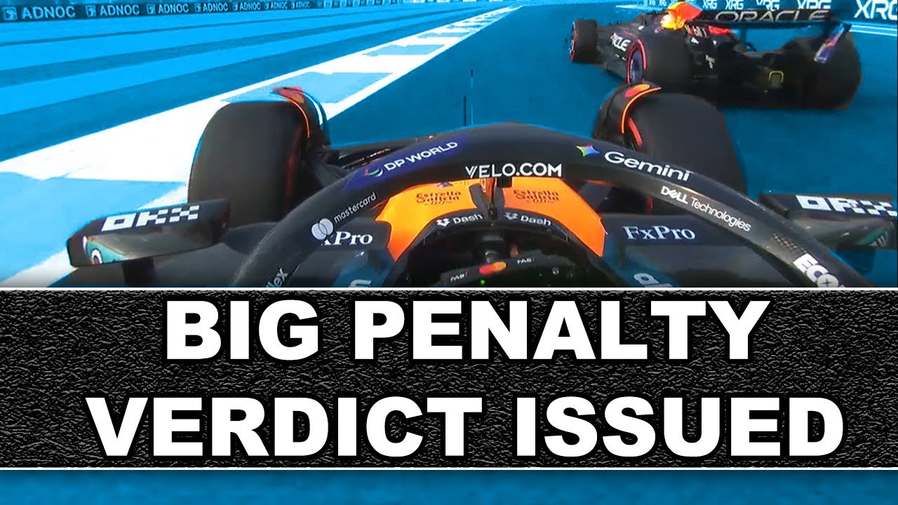 Red Bull Get Penalty In Abu Dhabi After Shock Norris/Tsunoda Incident!