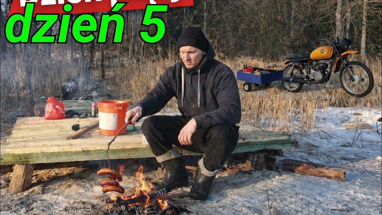 Budowa pomostu dzień 5 😁 ognisko  kiełbaska i robota idzie 