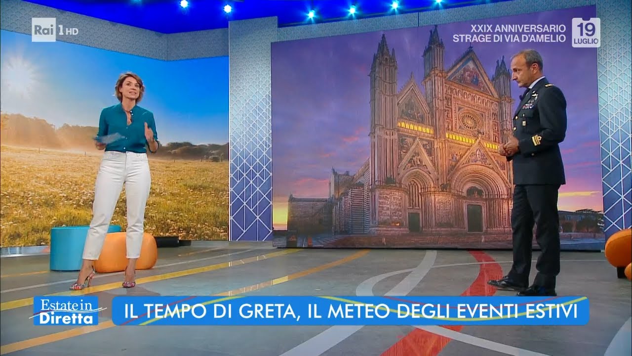 Il tempo di Greta, il meteo degli eventi estivi - Estate in diretta 19/07/2021