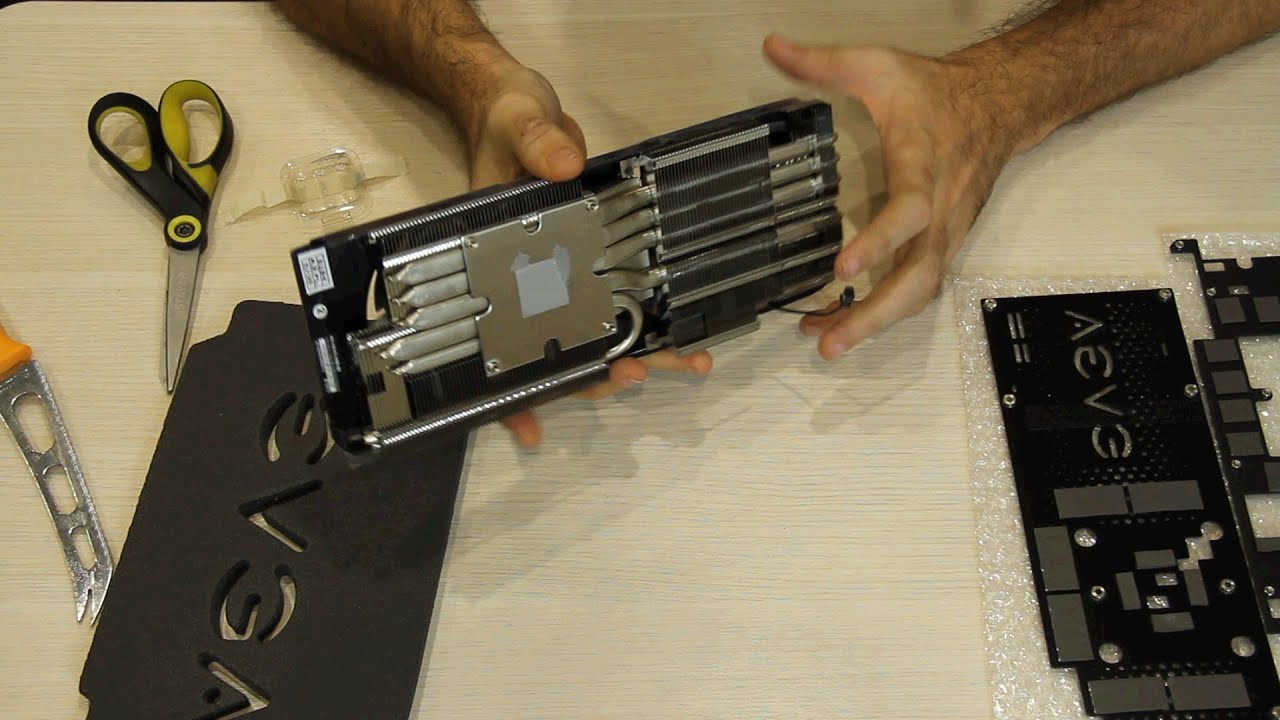 распаковка кулера EVGA для Titan X / 980 Ti