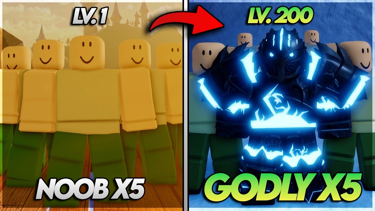 Noob To Godly&hellip; But EVERYTHING x5 on Dungeon Quest