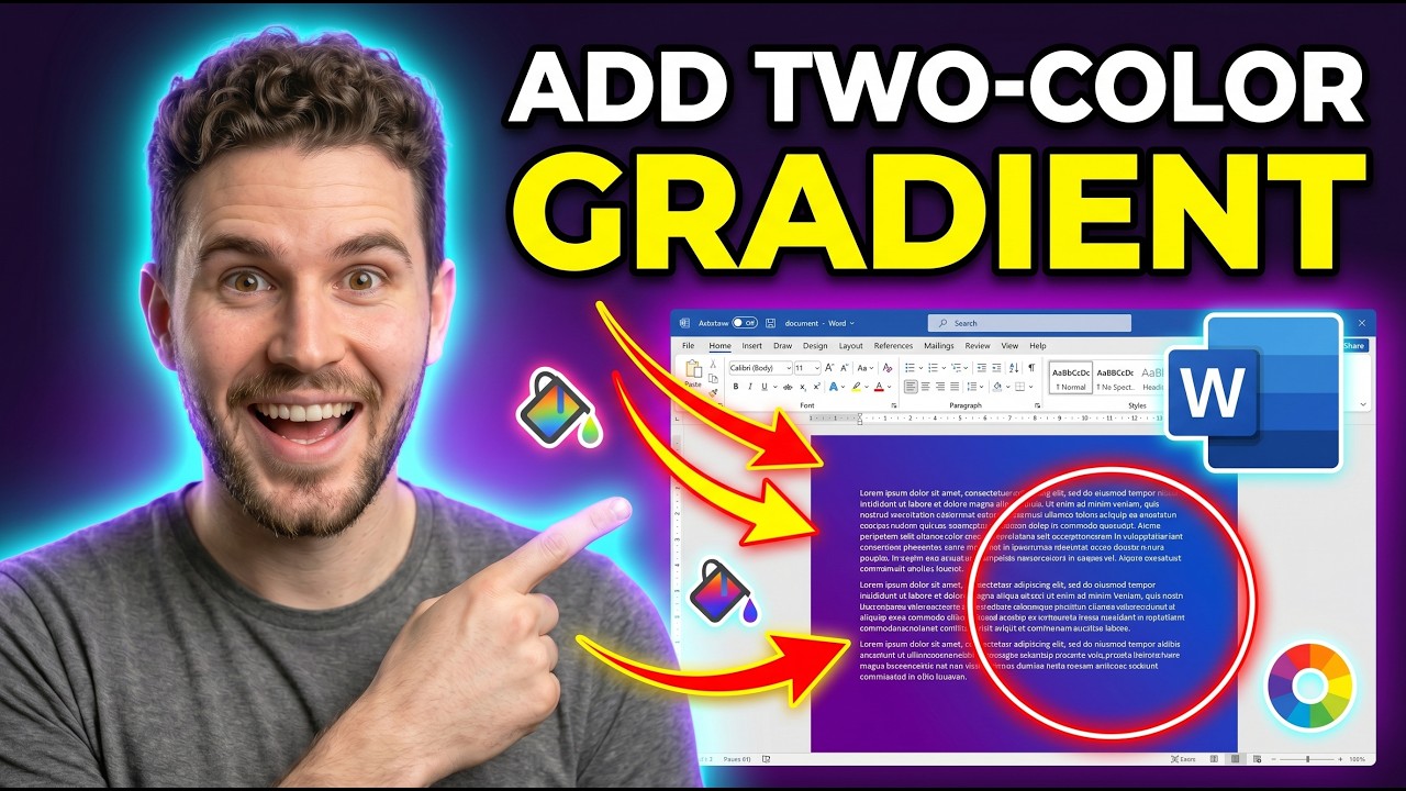 How to Add a Two-Color Gradient Page Background in Microsoft Word
