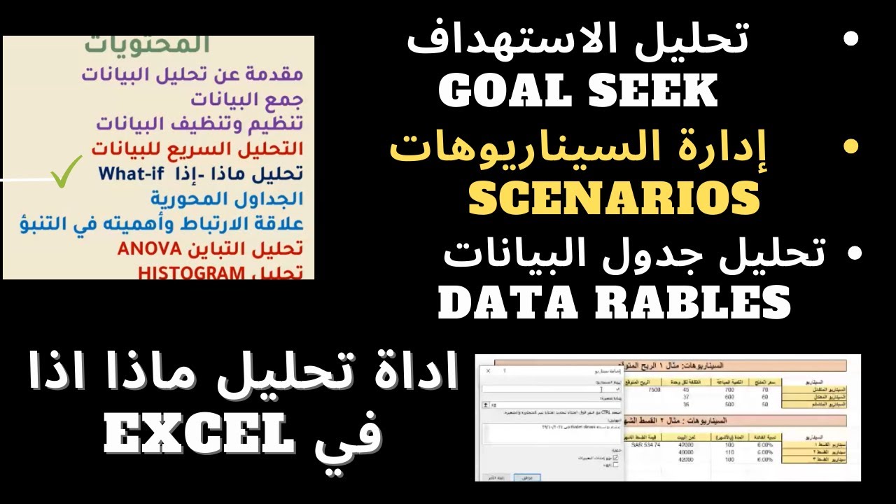 🌟 سر أداة ماذا إذا في Excel! تحليل البيانات واتخاذ القرار بذكاء 🚀