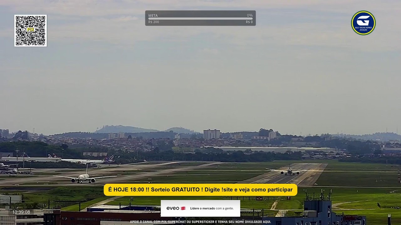SBGR 10L LIVE - Aeroporto Internacional de São Paulo AO VIVO - GRU Airport - 17/02 Manhã