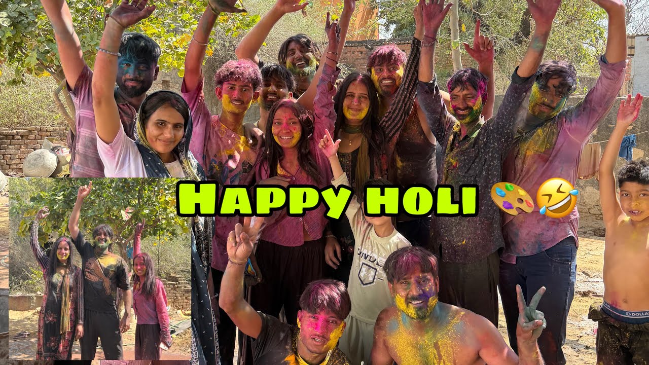 Chika or Ansh jija के साथ पहली holi 🏳️‍🌈 ||ऐसे होली 🎨 ना खेली कभी ज़िन्दगी में 🤣 || Manish Bhagat ||