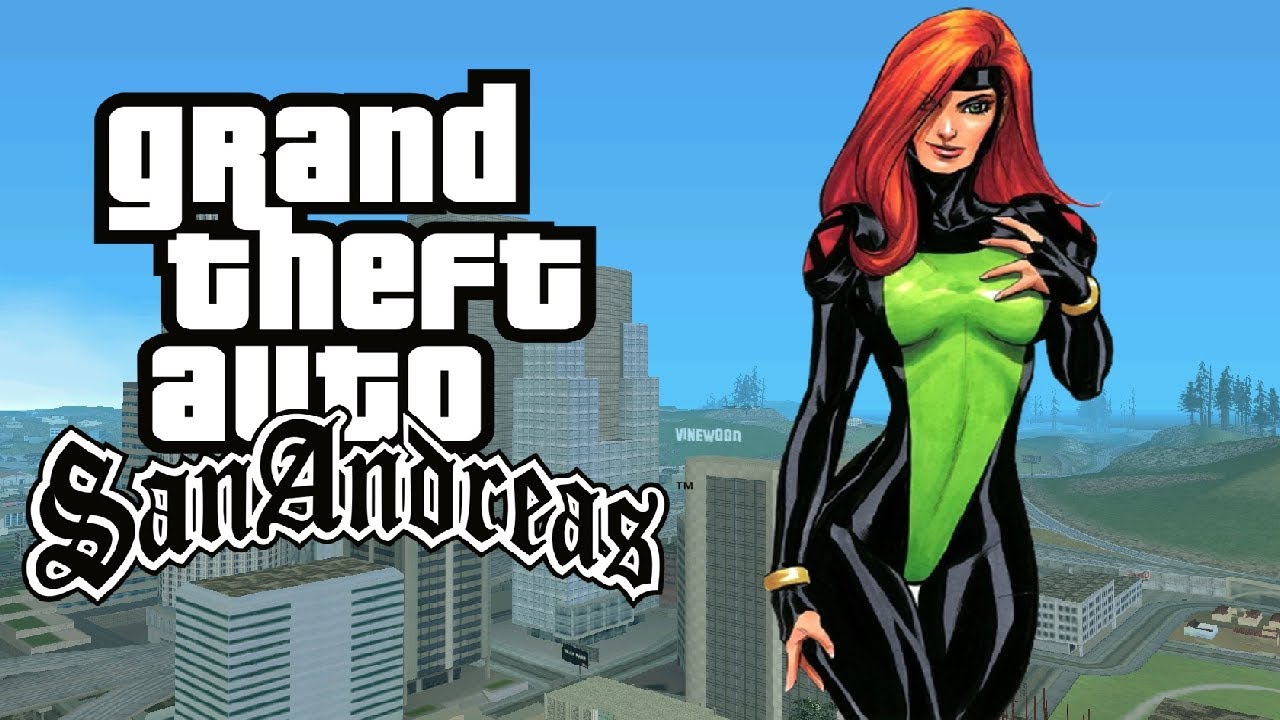 GTA San Andreas - Jean Grey Mod (X-men Evolution)