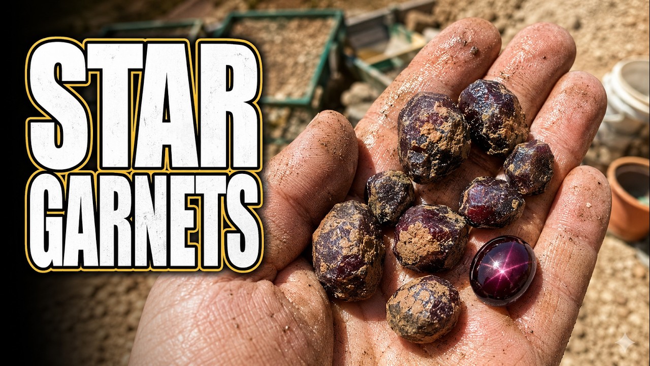Star Garnet || Huckleberry Garnet Mine, Clarkia, Idaho, USA || Rockhounding