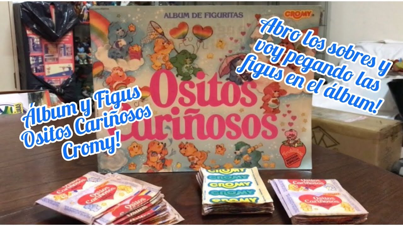 &Aacute;lbum de figuritas Ositos Cari&ntilde;osos Cromy Argentina reedici&oacute;n 1991.Abro los sobres y pego las Figus!