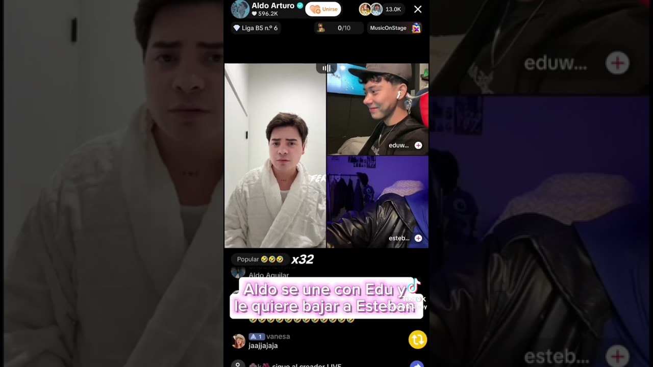 Un poquito de respeto no aldo ya estas grande cm para un chavo de 20 años tu as de tener unos 30 