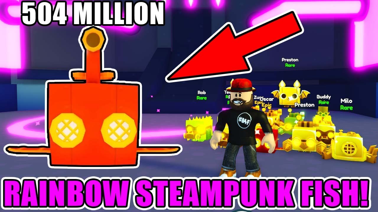 I Spent $35,000,000 Tech Coins And Hatched Rainbow Steampunk Fish in Roblox Pet Simulator X!!!