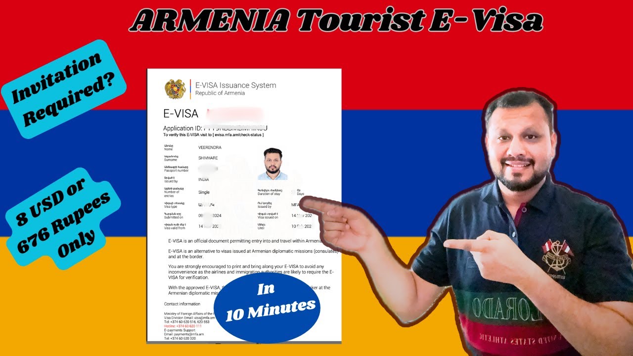 Latest Process to Apply ARMENIA e VISA, Tourist Visa I Visa Procedure, Documents Required, Cost