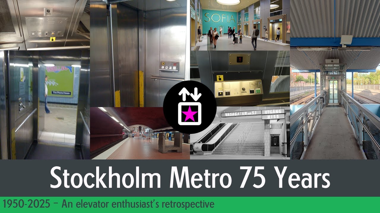 Stockholm Metro 1950-2025 - An elevator enthusiast's retrospective!