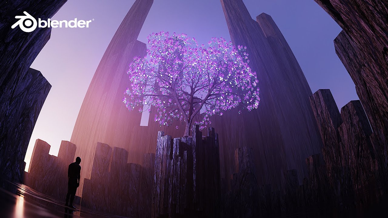 How I Made a 3D ABSTRACT Scene in Blender!