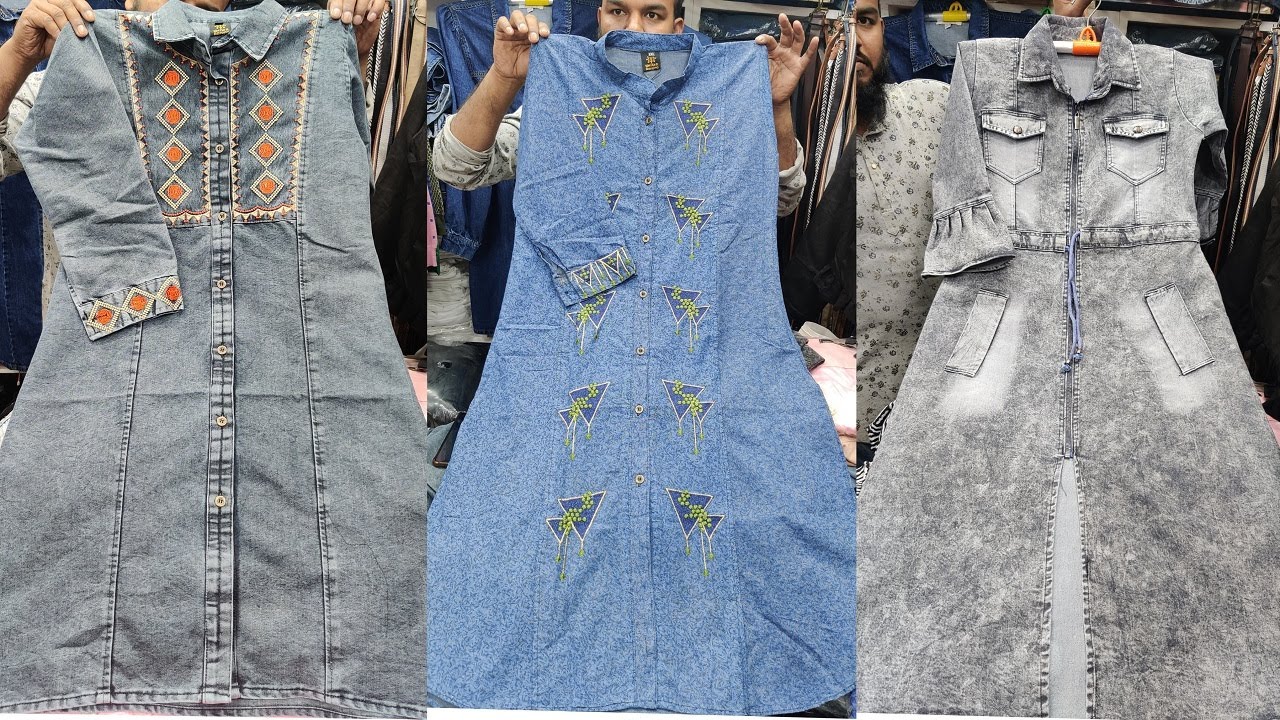 শীত স্পেশাল ডেনিম কুর্তি/টপস/ওয়ানপিস || Winter Outfit Denim Kurti/Tops/OnePiece || কমদামে টপস