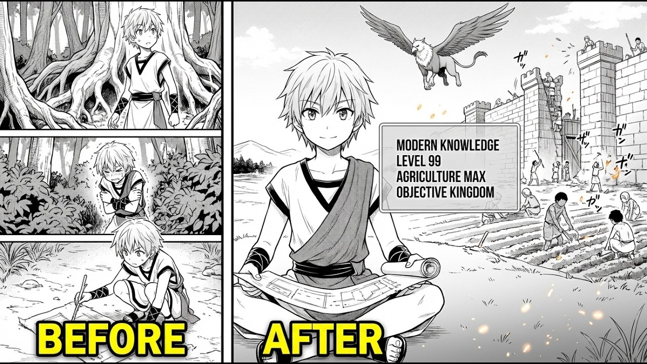 REINCARNATED IN A PRIMITIVE WORLD, HE USES MODERN KNOWLEDGE TO BUILD A KINGDOM | MANGA RECAP