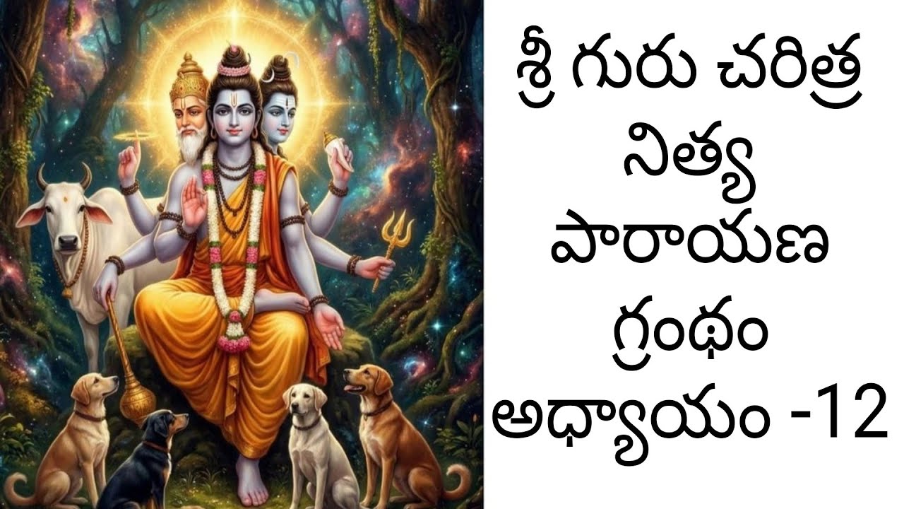శ్రీ గురు చరిత్ర నిత్య పారాయణ గ్రంథం అధ్యాయం -12 #శ్రీగురుచరిత్ర