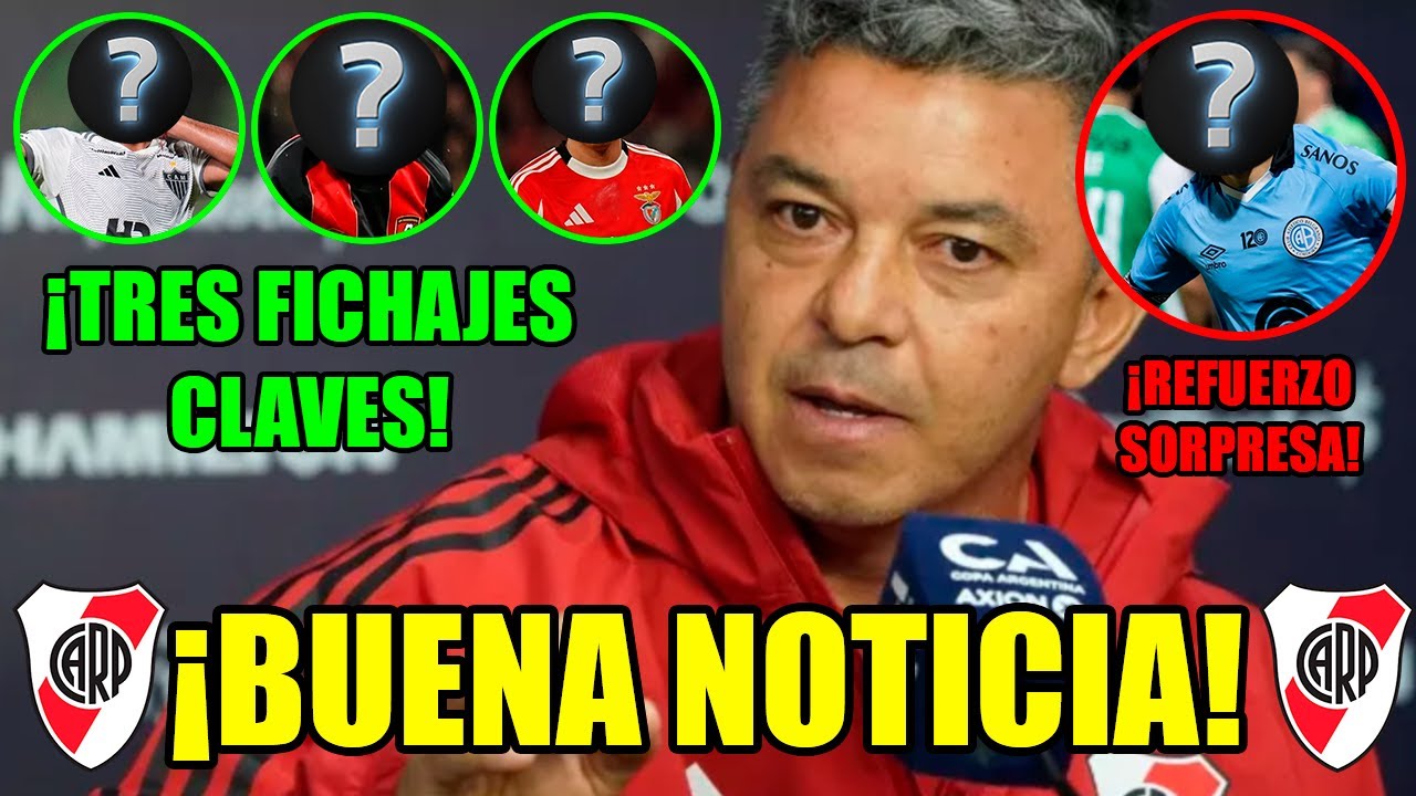 😀 &iexcl;BUENA NOTICIA en RIVER! 😀 | 😲 &iexcl;REFUERZO SORPRESA! 😲 | ⭐ TRES FICHAJES CLAVES para GALLARDO ⭐