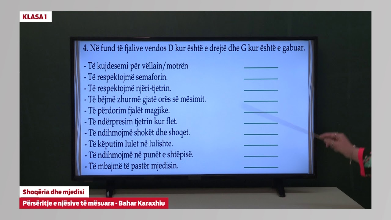 1082 - Shoqëria dhe mjedisi - Përsëritje e njësive të mësuara