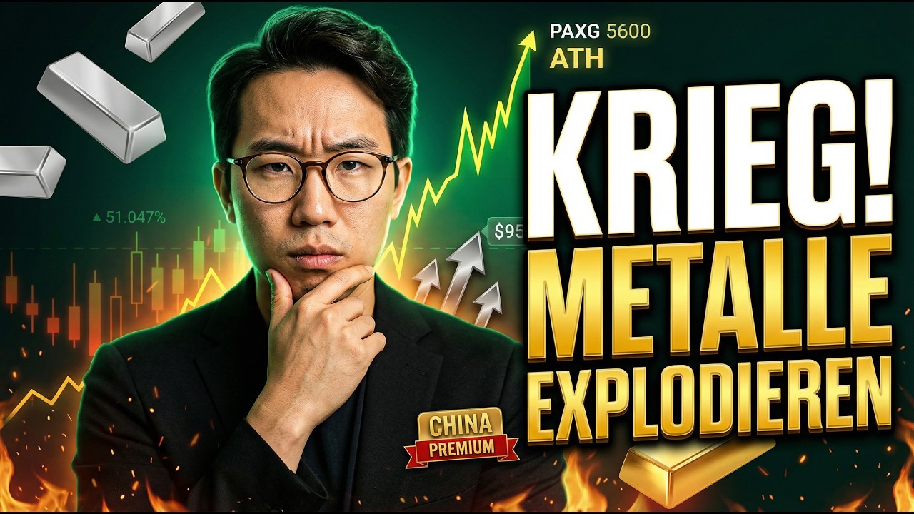 Krieg erklärt: Silber $95, PAXG $5600 nahe ATH, China-Gold $5560 ($282 Aufschlag)