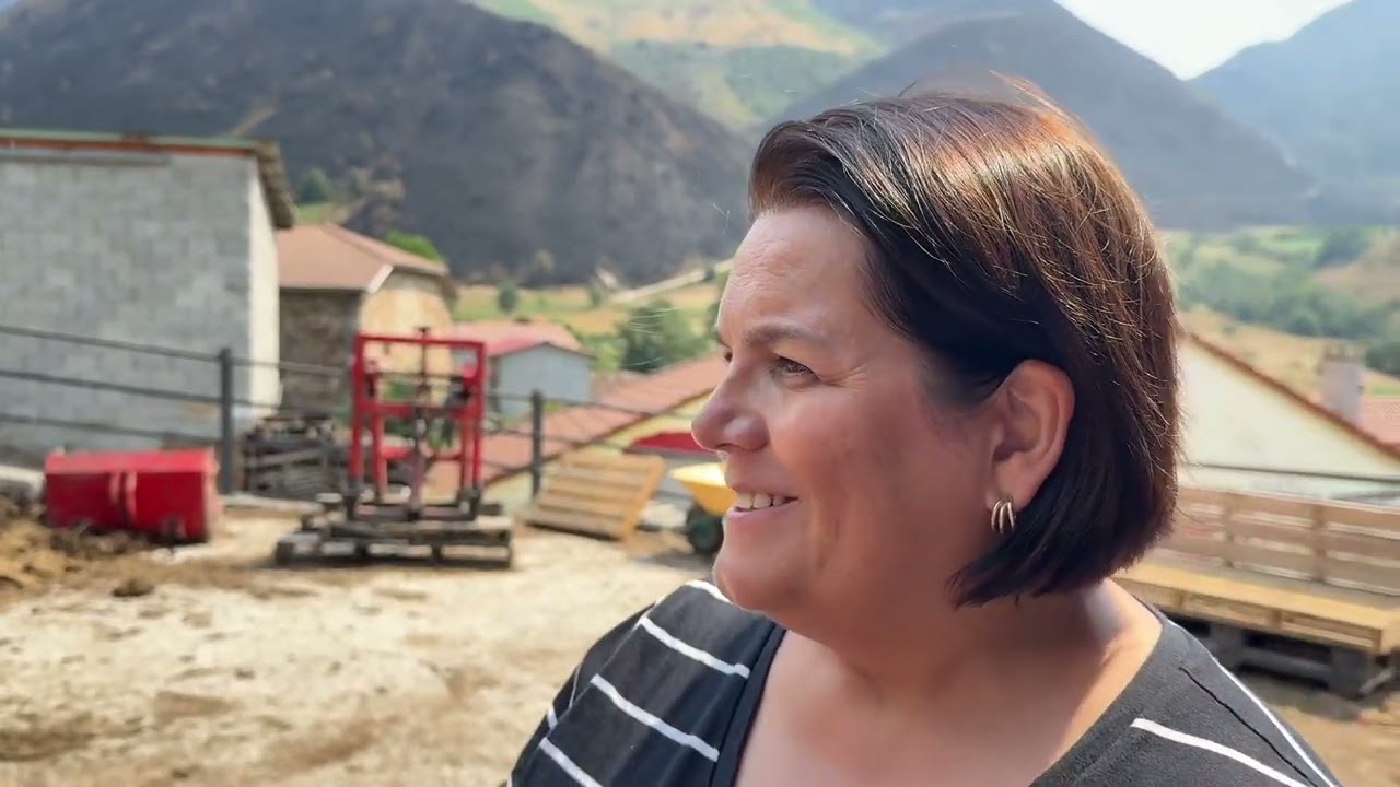 Paloma López García, ganadera de Genestoso (Cangas del Narcea) -Incendios
