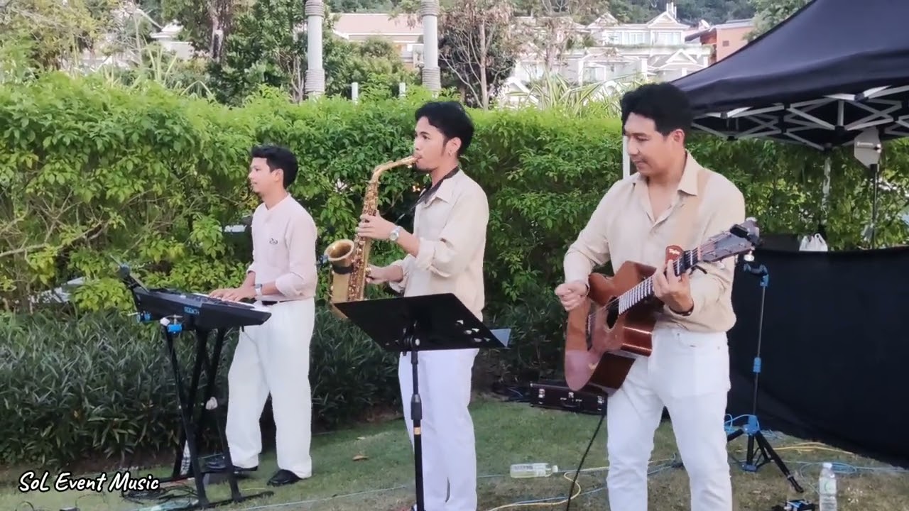 Guitar Saxophone Electronic Piano - Stand By Me Trio Band For Wedding and Event Beach Hotel Krabi