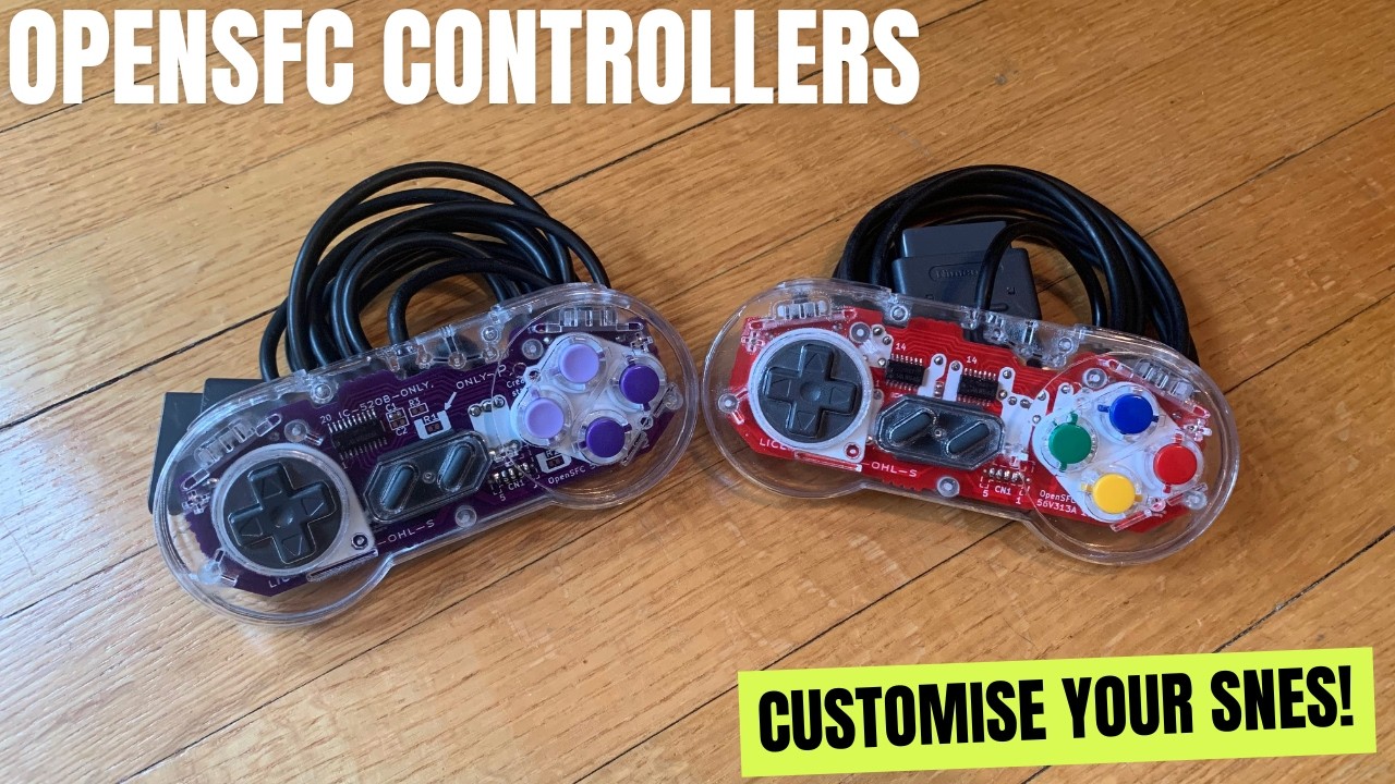 Custom build your own SNES controllers with the OpenSFC project! Install guide and demonstration