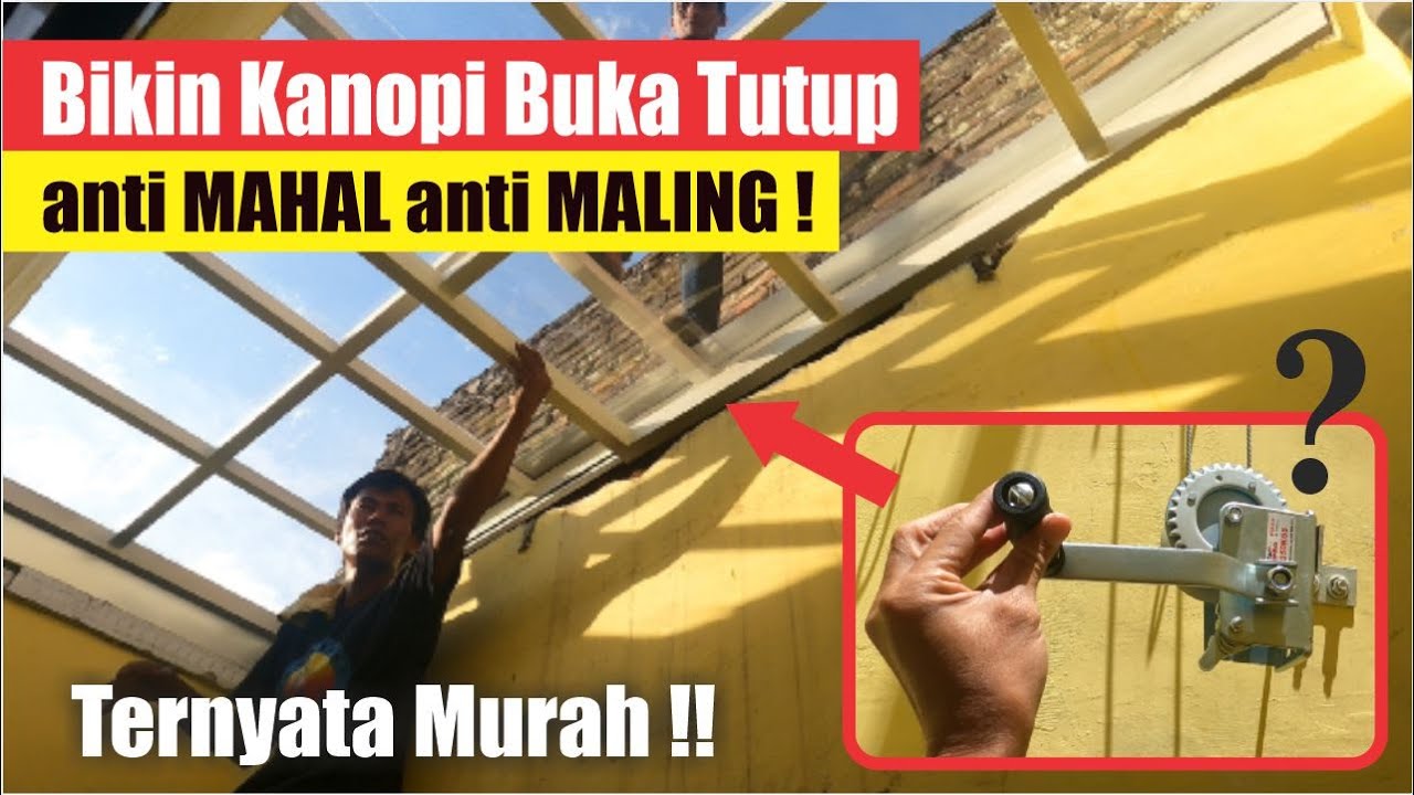KANOPI SLIDING ATAP TRANSPARAN | RUMAHNESIA