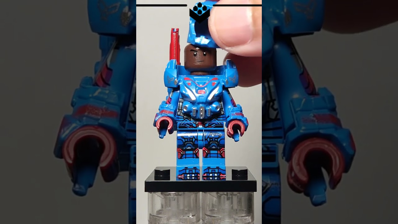 LEGO Iron Patriot | Iron Man 3 | Unofficial Lego Minifigure #shorts #lego #marvel #ironman