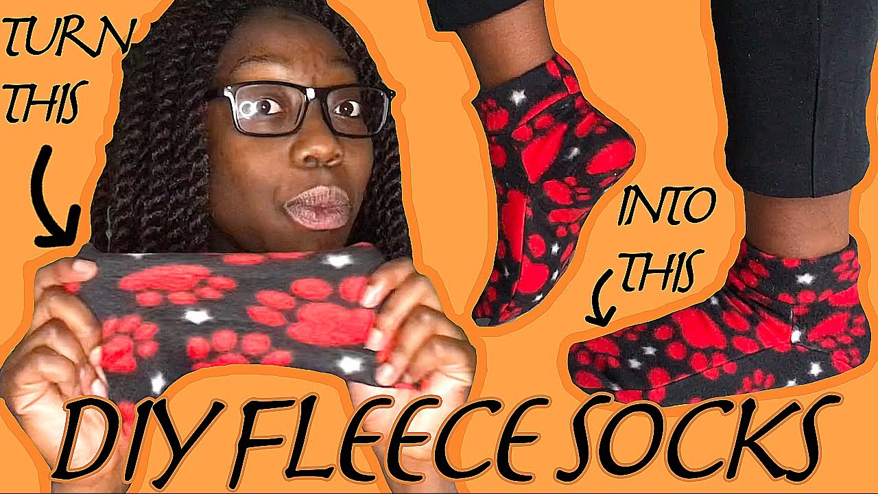 DIY Fleece Socks from Scrap | Totostry