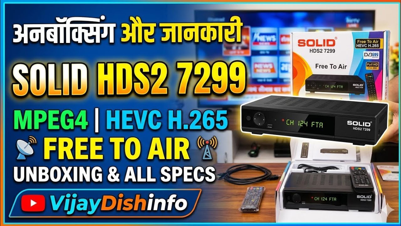 SOLID HDS2_7299 FREE _TO_ AIR MPEG4 HEVC H. 265 DIGITEL SET-TOP BOX UNBOXING 1/05/2025