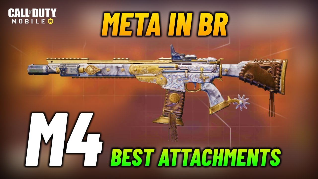 M4 BEST BR ATTACHMENTS CODM | M4 NEW META IN BATTLE ROYALE COD MOBILE | M4 BEST GUNSMITH CLASS SETUP