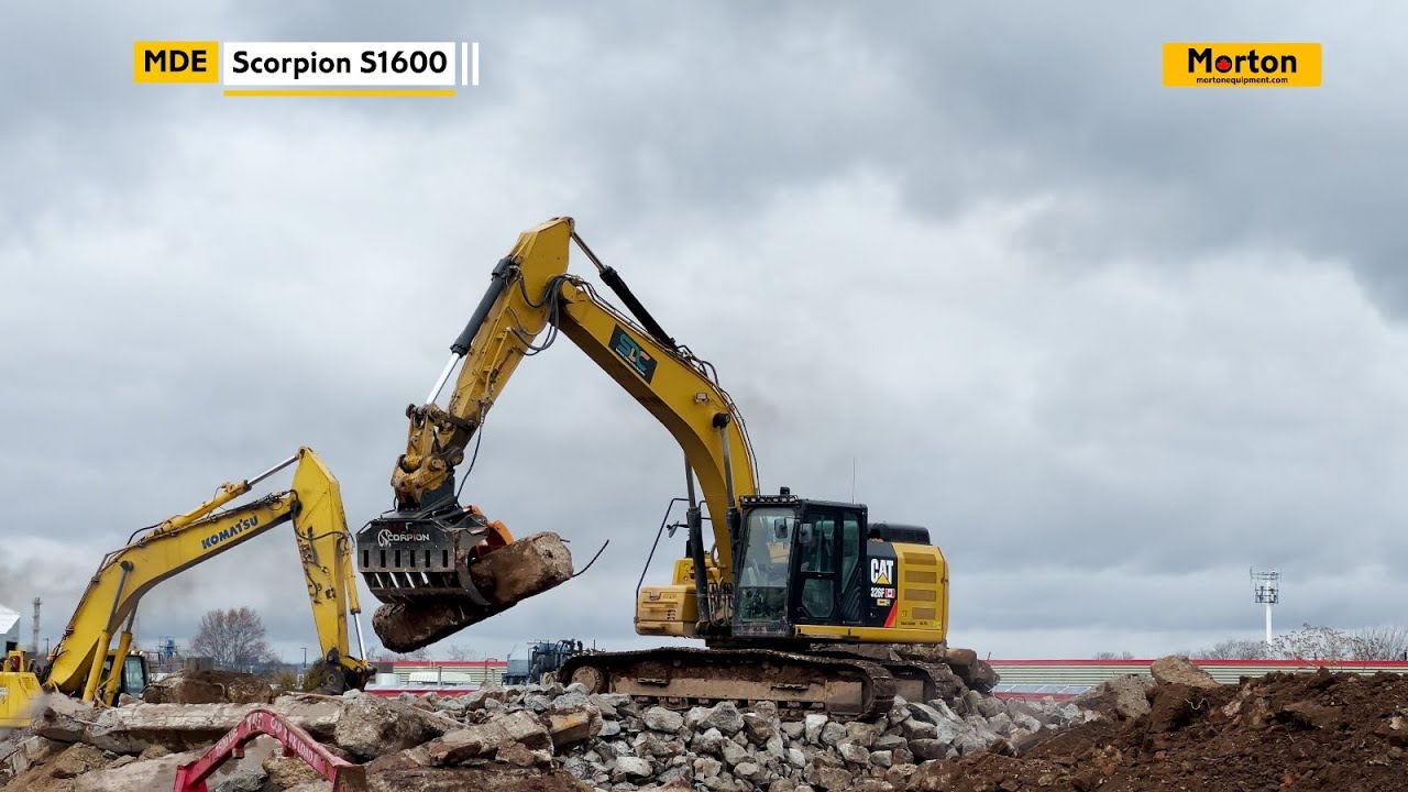 MDE Scorpion S1600 Excavator Grab | Morton Equipment