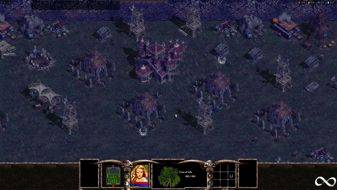 Warlords Battlecry III, AI Battle, Undead vs Wood Elf