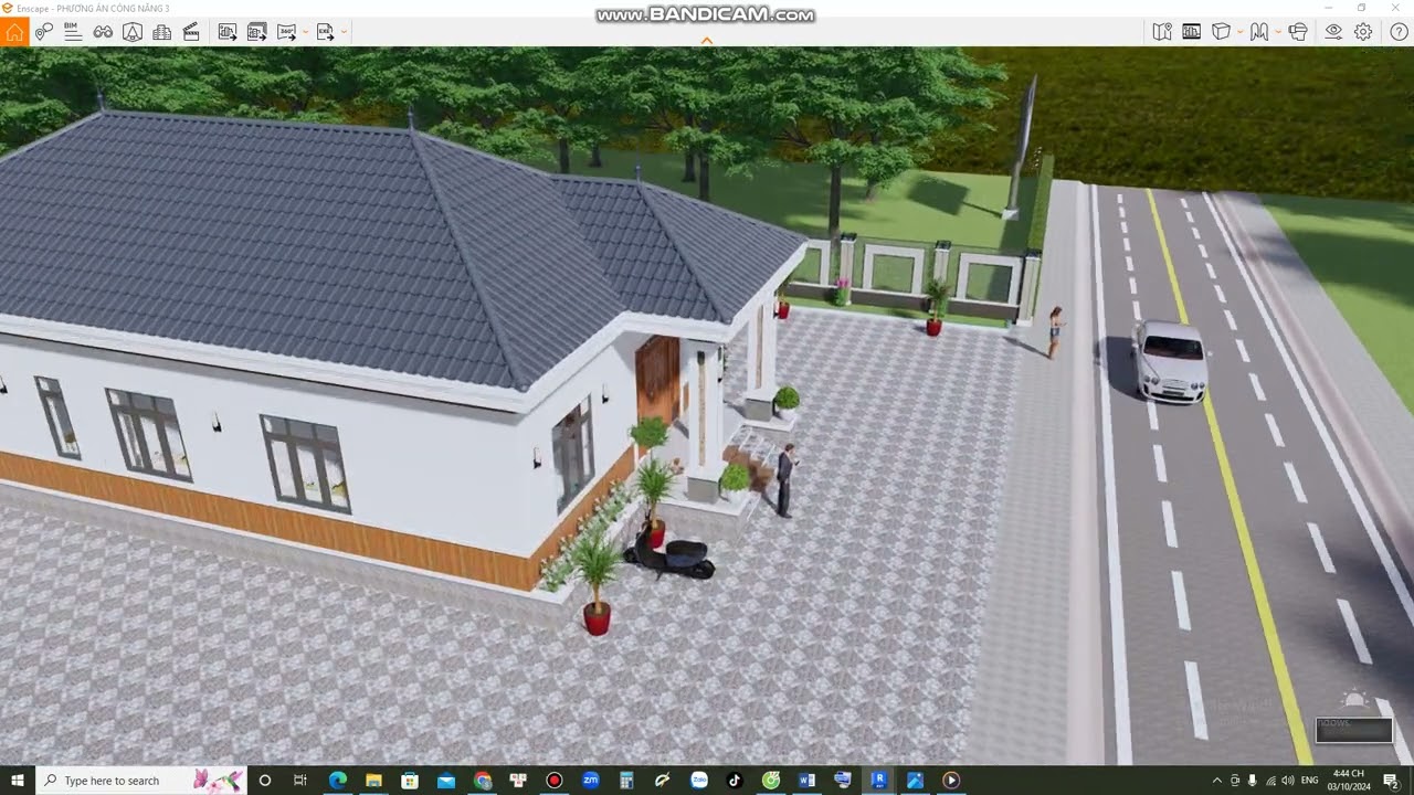 Mẫu nhà 9x17m  mái nhật hiện đại - Tiết kiệm