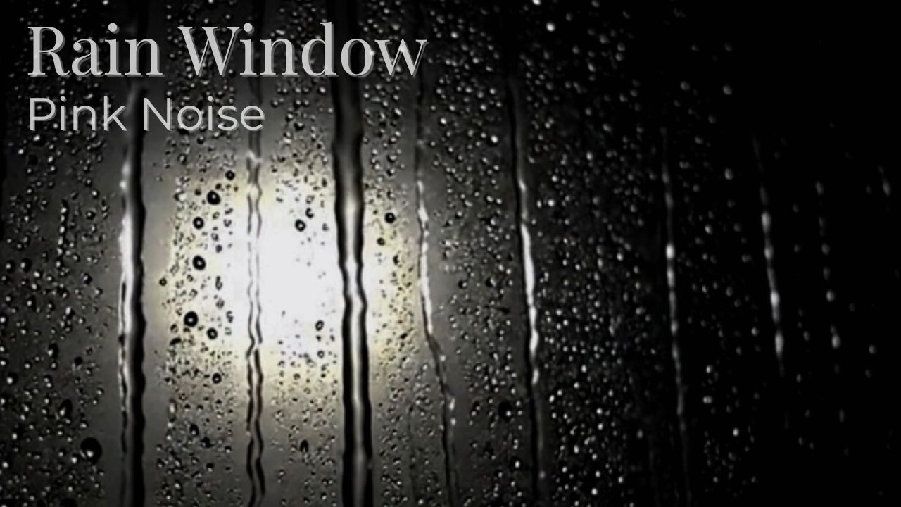 #158 Heavy Moonlight Rain on Window at Night | Rain Sounds for Sleep | Pink Noise | 3 Hours