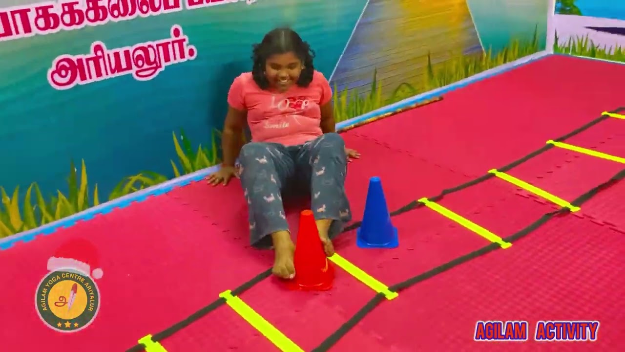 Students of Agilam training with some activities @agilamariyalur @AgilamyogacentreAriyalur 