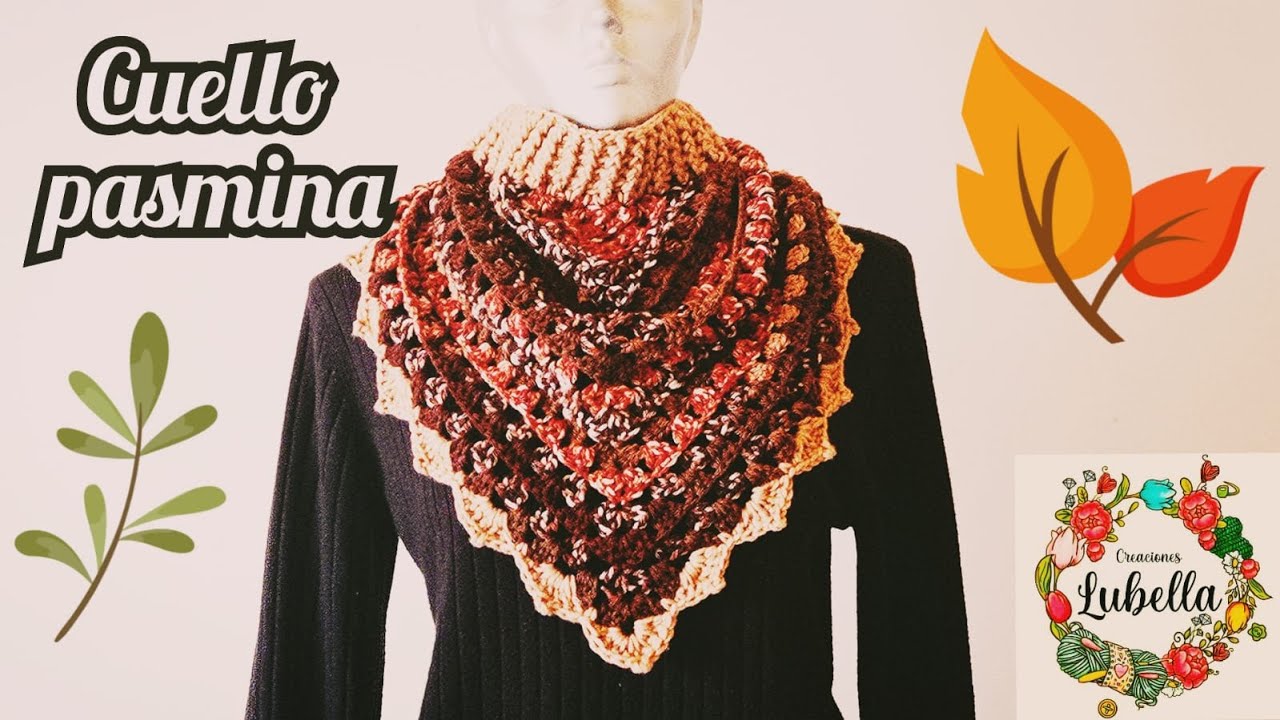 Cuello Pashmina a crochet