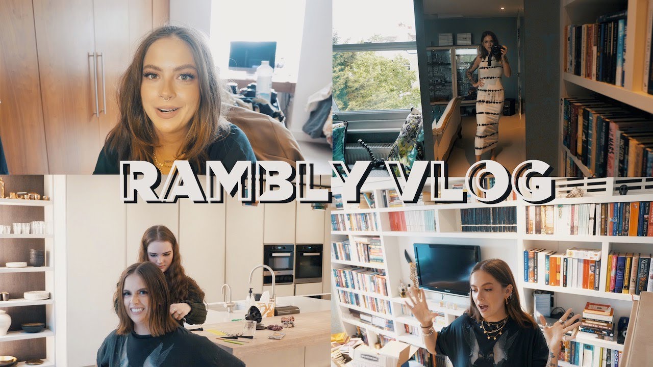 MASSIVE VLOG: Skincare + July TBR + At Home Haircut | sunbeamsjess