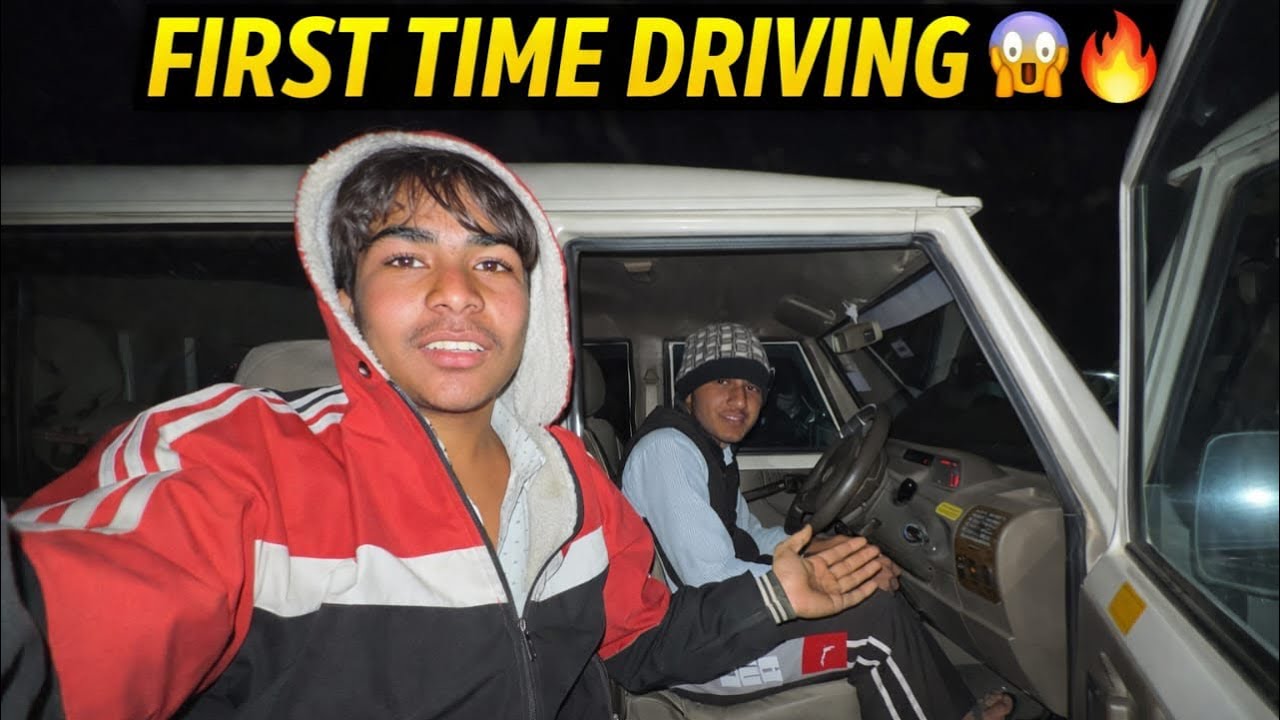 first time driving 😍👈 !! souravjvlogs !! amazing 🤩 