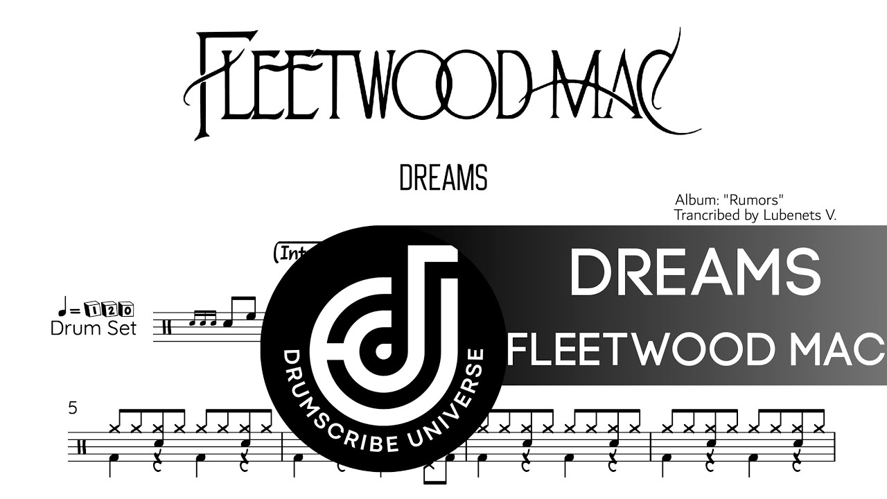 Fleetwood Mac – Dreams  (Drum transcription) | The Drumscribe Universe