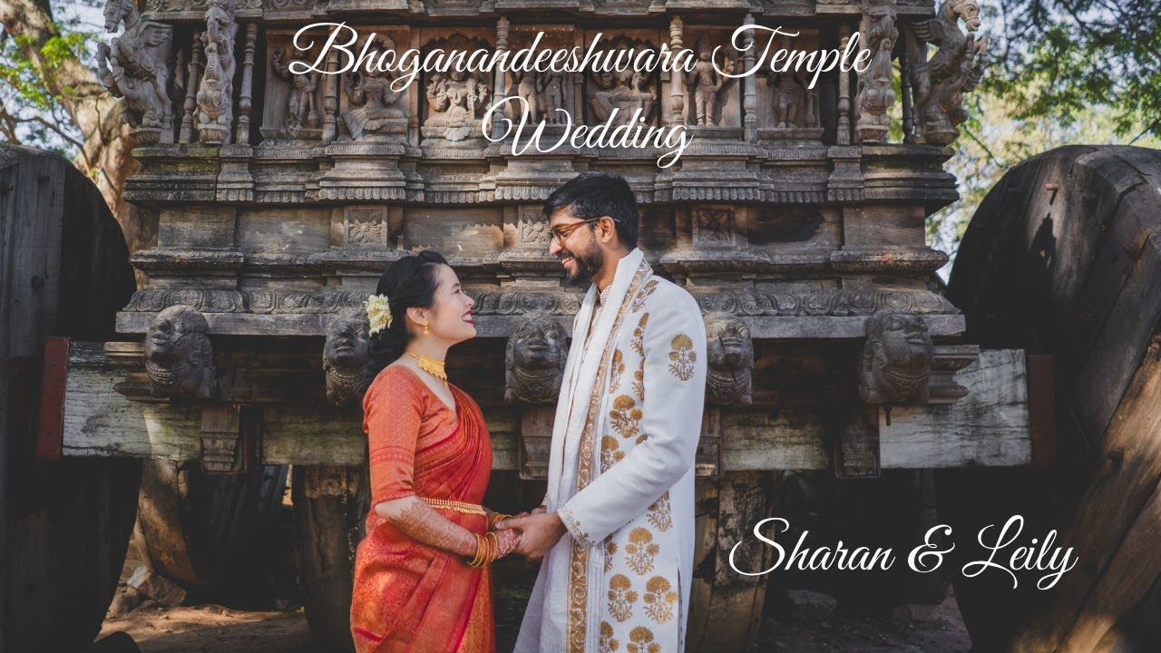 Bhoganandishwara Temple Wedding : Sharan+Leily by Creative Chisel