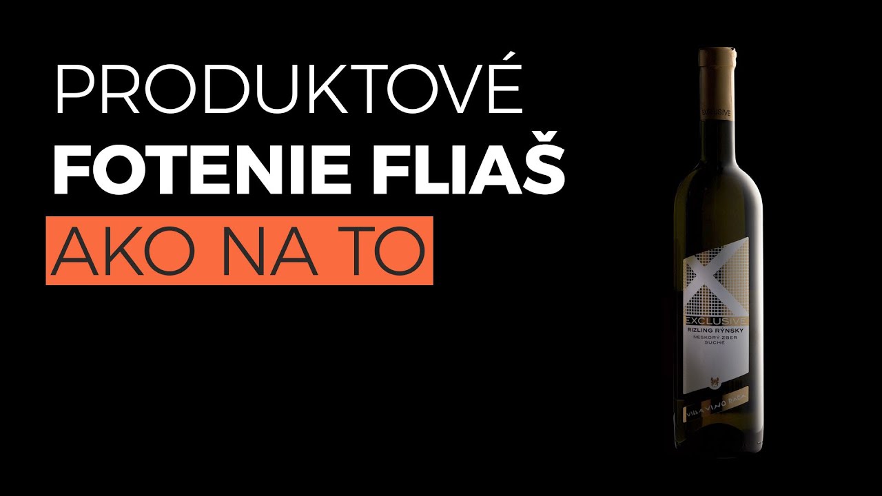 Produktové fotografovanie fliaš - Ako na to