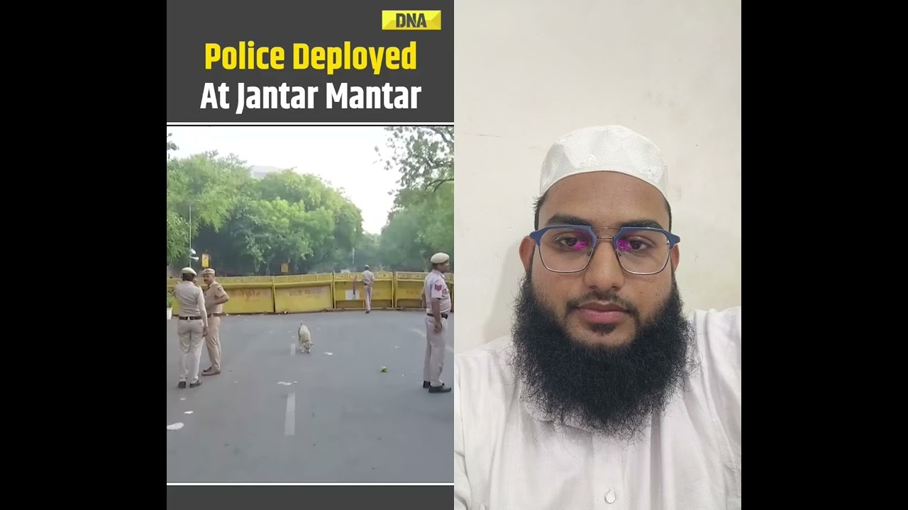 police deployed at jantar mantar #cockroachjantaparty #protest #genz #neet #news #delhi#jantarmantar