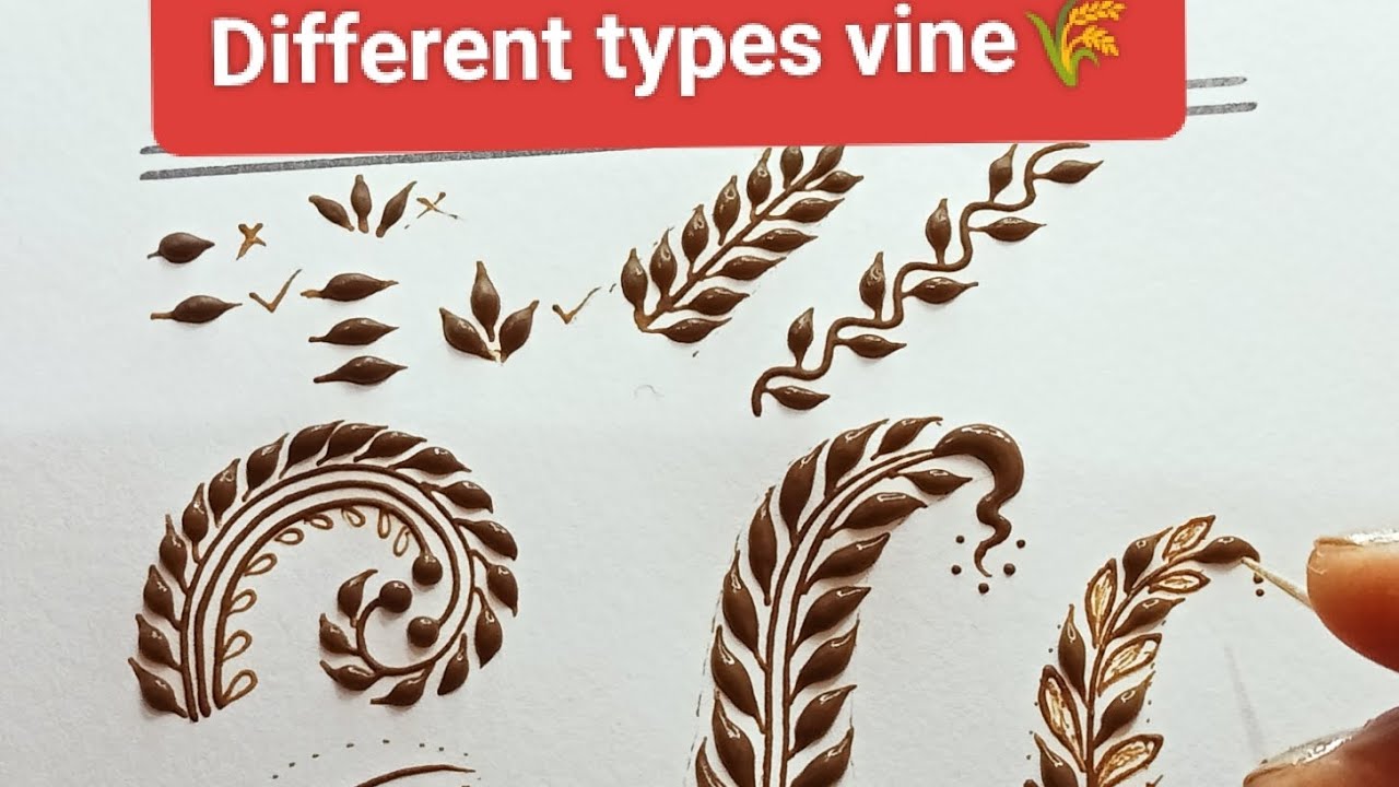How to Different types vines mehndi tutorial ||mehndi se vine kaise Banaye|| vines 🌾 Mehndi designs